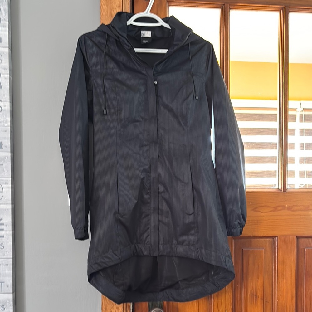 Mondetta Black Hooded Rain Jacket